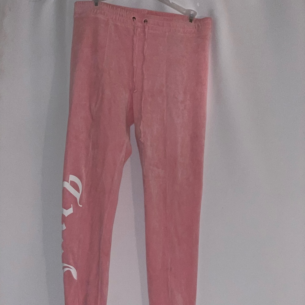 Juicy Couture RIOT BLUSH VELOUR STIRRUP LEGGINGS